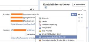 Facebook E-Mail-Zielgruppen festlegen