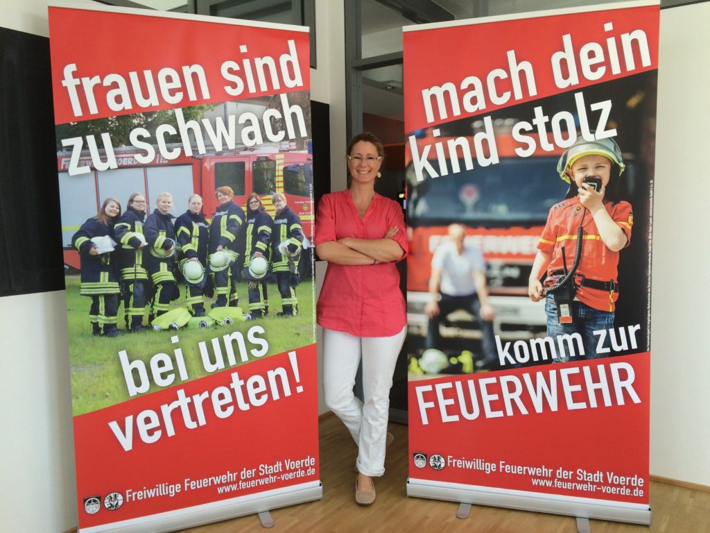 Mitgliederwerbung der Freiwilligen Feuerwehr 