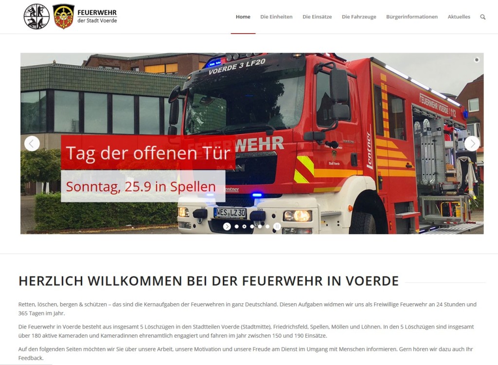 Homepage Feuerwehr Voerde