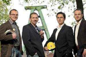 Die Conversionmedia-Geschäftsführer Dirk Preuten, Sebastian Stevens, Robert Klimossek und Sascha Krummeich