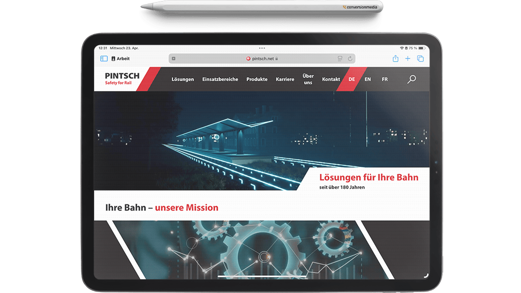 Mockup Website iPad