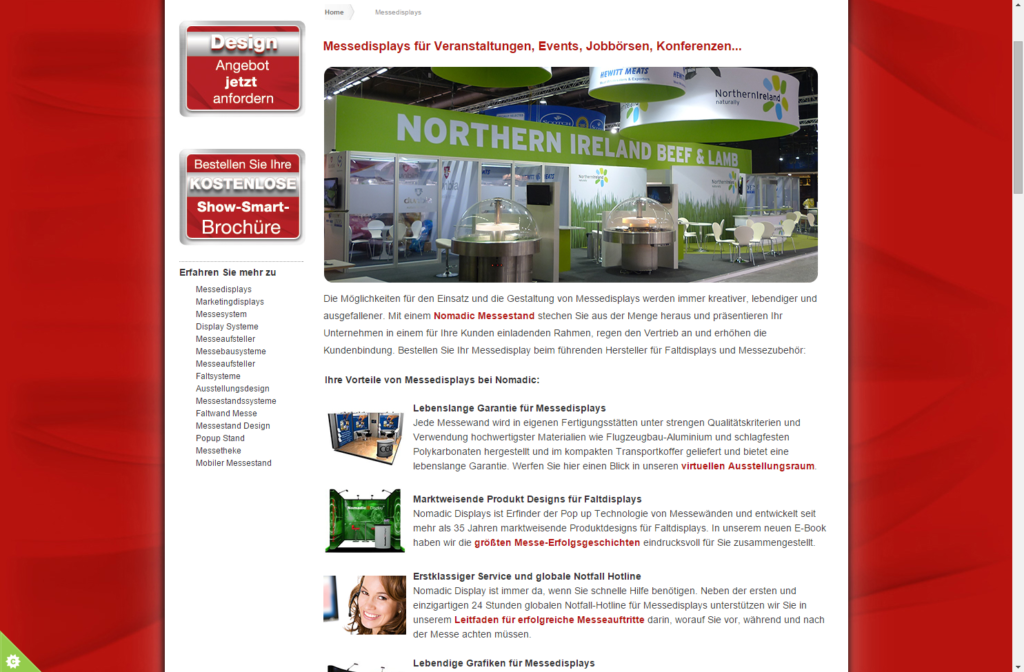 SEO Texte im Blog von Nomadic Display
