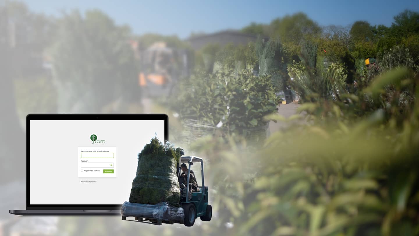 Pflanzen Janssen Spedition Tool Website Teaser